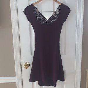 Lace back dress